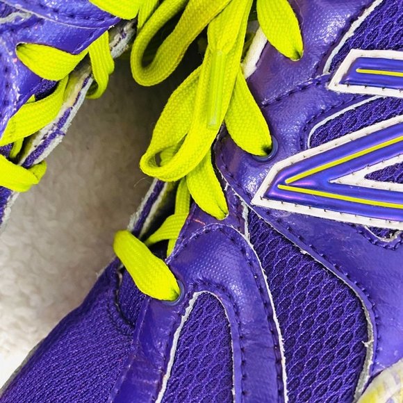 NEW BALANCE 825 Purple & Neon Green Sneakers - Picture 6 of 10